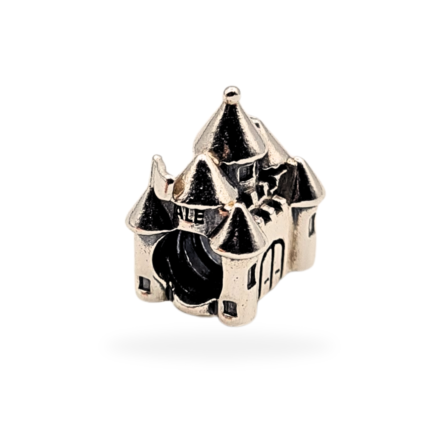 Authentic Retired Pandora Fairy Castle Charm 14K Crown 925 ALE 791133PCZ