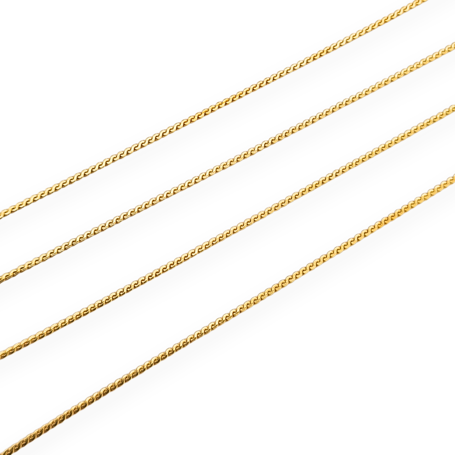 24" Long 18ct Gold Chain Necklace Fine S Link 60cm