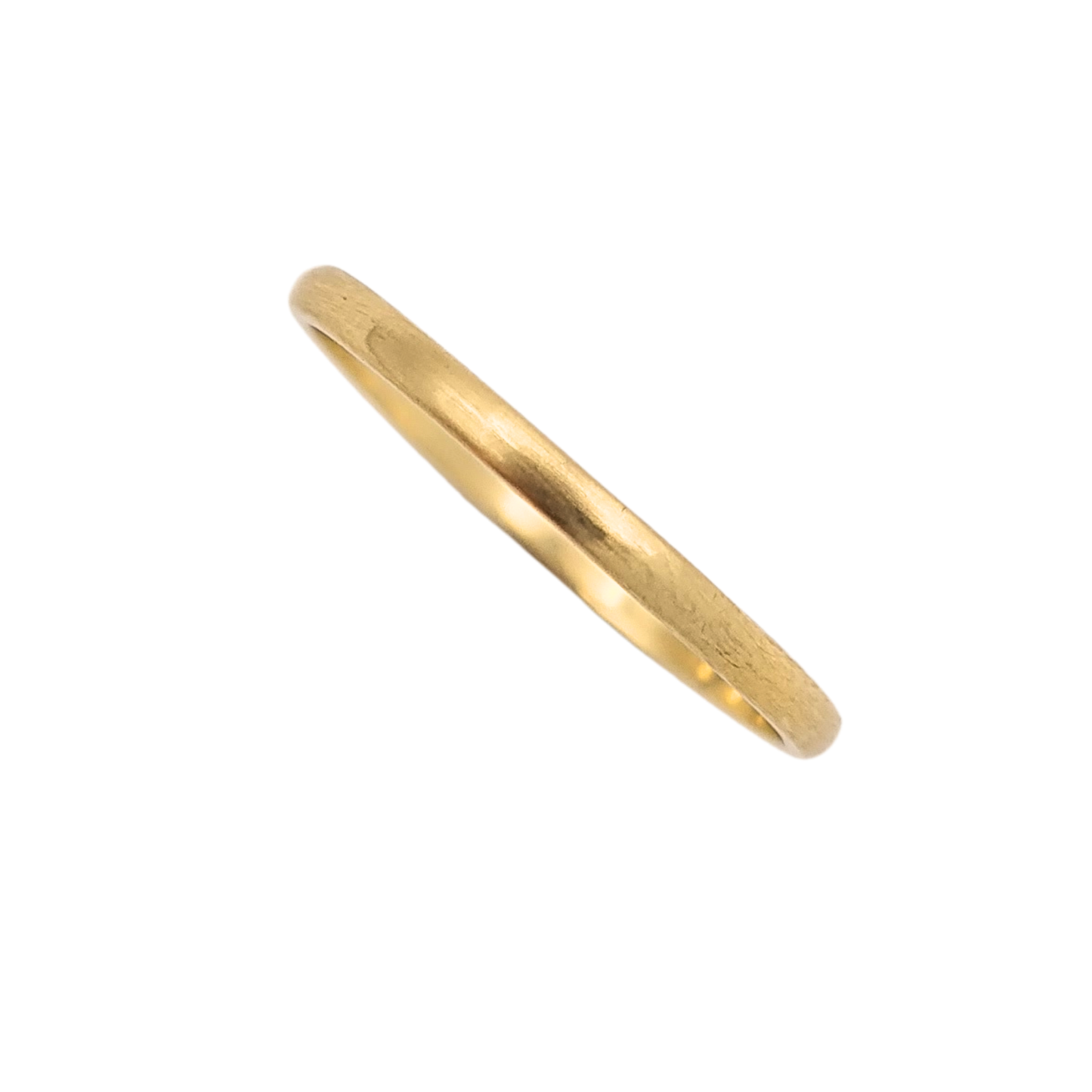 9ct Gold Skinny Stacking Ring UK M US 6 1/4 Thin Band
