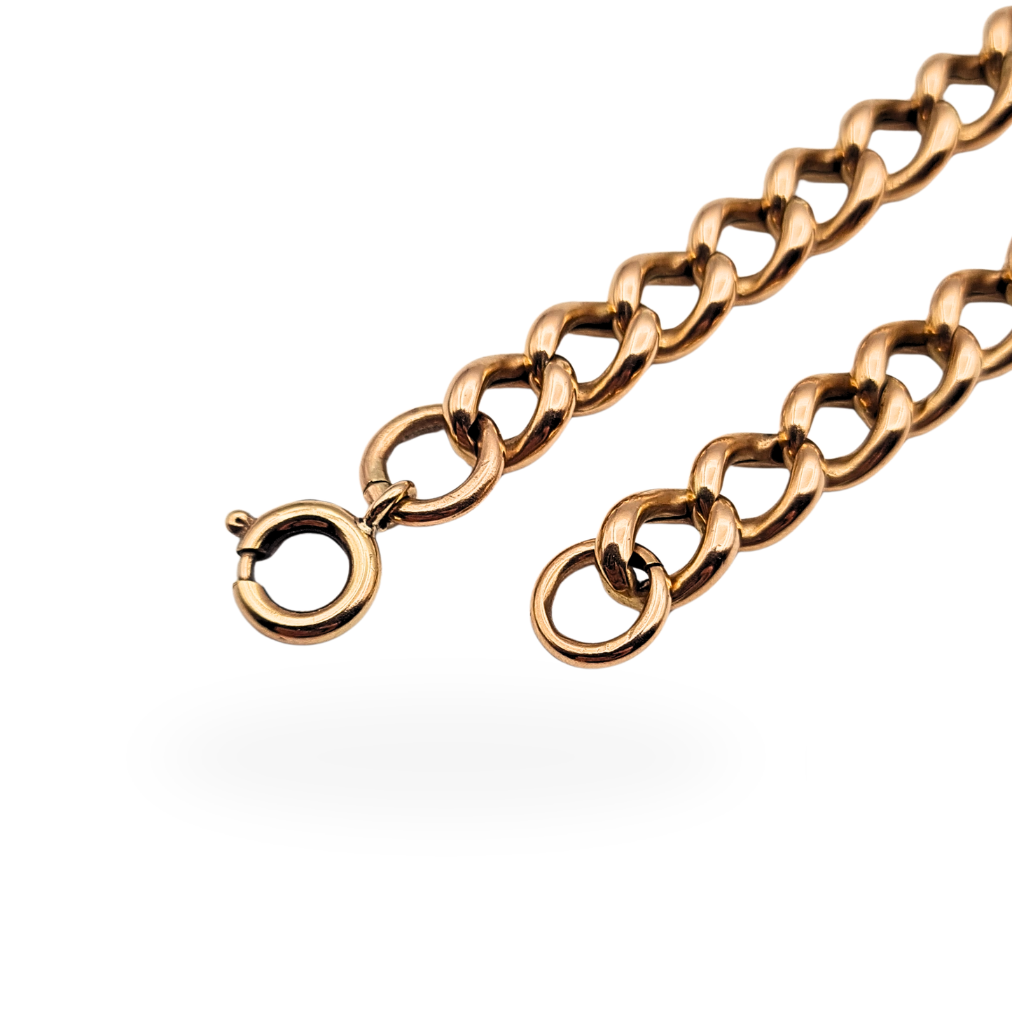 7 Inch 9ct Rose Gold Albert Chain Bracelet or Extender 18cm