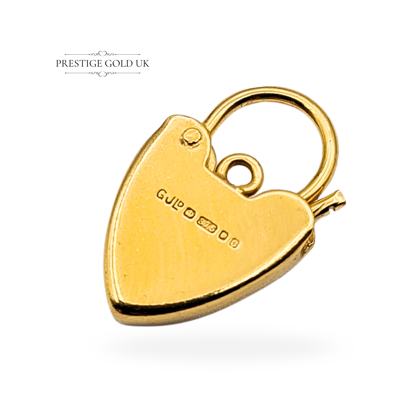9ct Gold Heart Padlock Clasp Crafted By Georg Jensen London 1977
