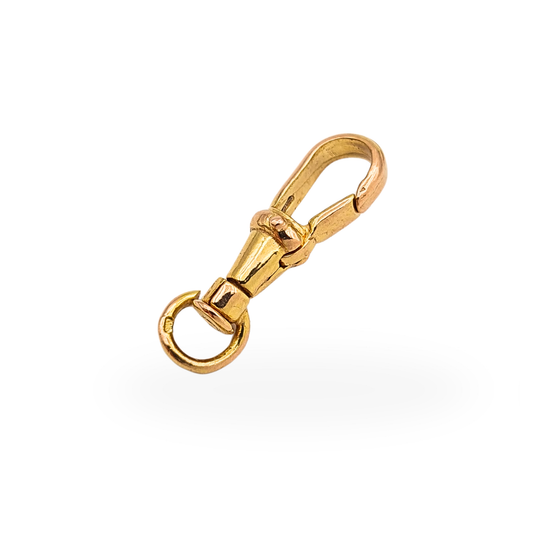 9ct Rose Gold Swivel Clasp Dog Clip 375 Solid Gold Albert Clasp