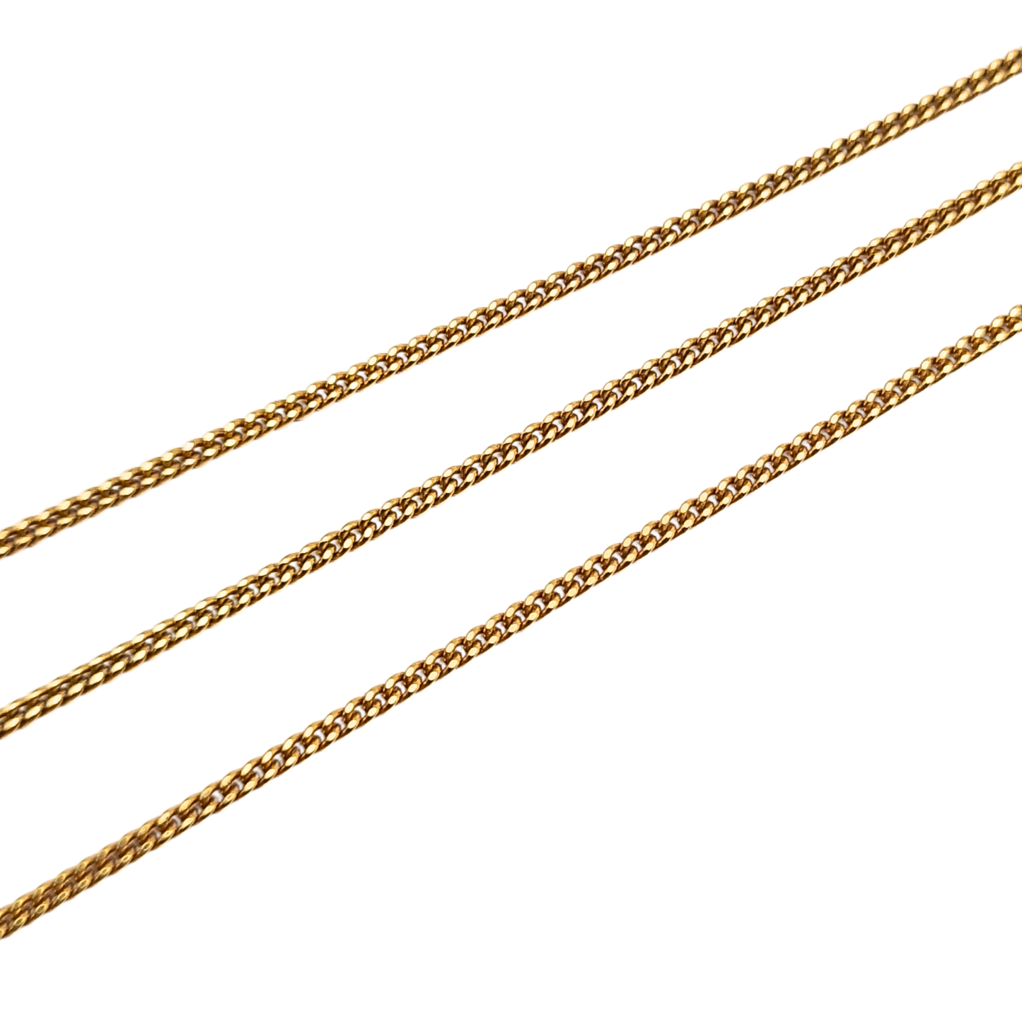 18 " Long 9ct Fine Gold Curb Chain Necklace  46cm Fully Hallmarked