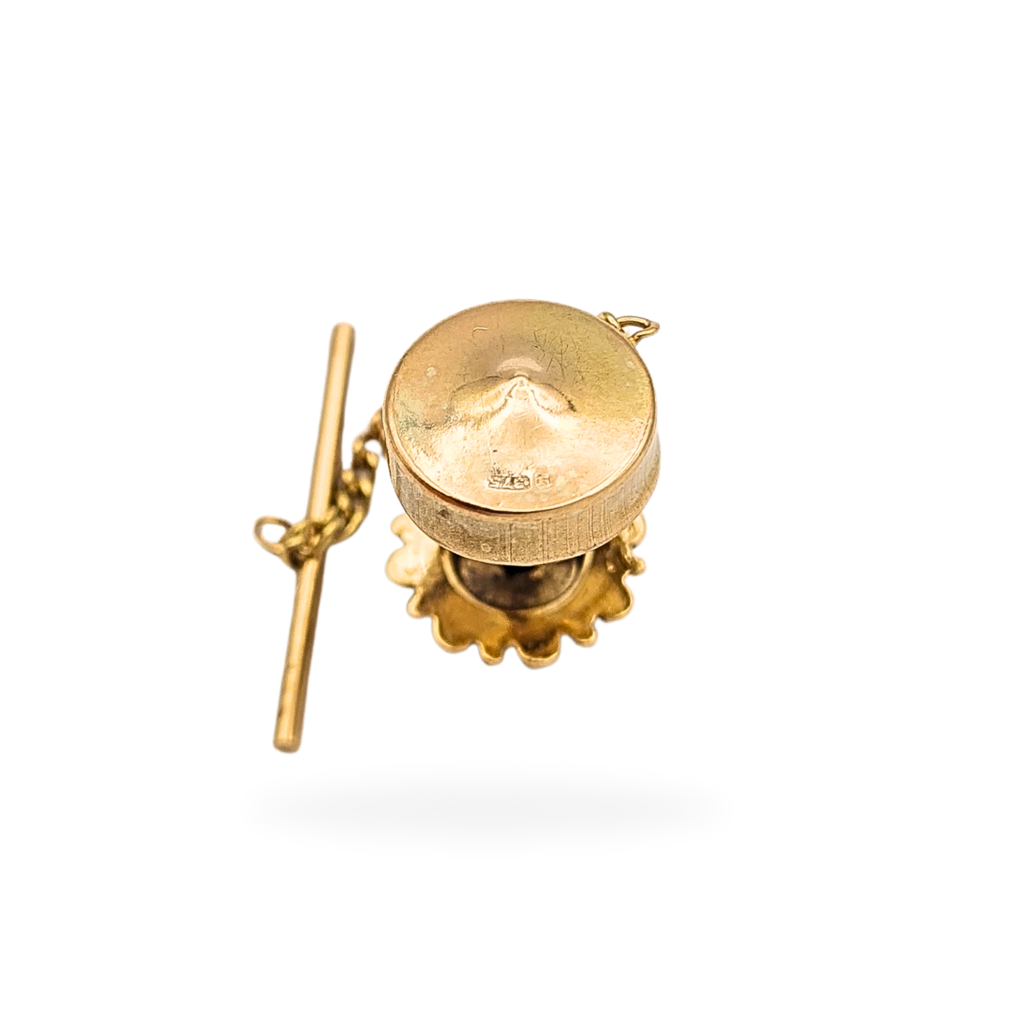 9ct Gold Gents Tie Pin,  Hallmarked, Ornate Design