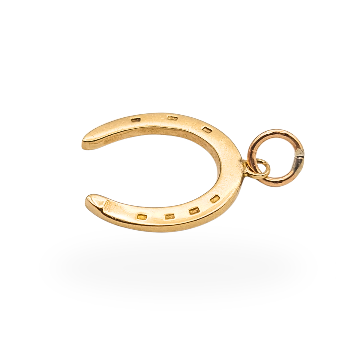 9ct Gold Large Horseshoe Charm Lucky Pendant  Equestrian Gift