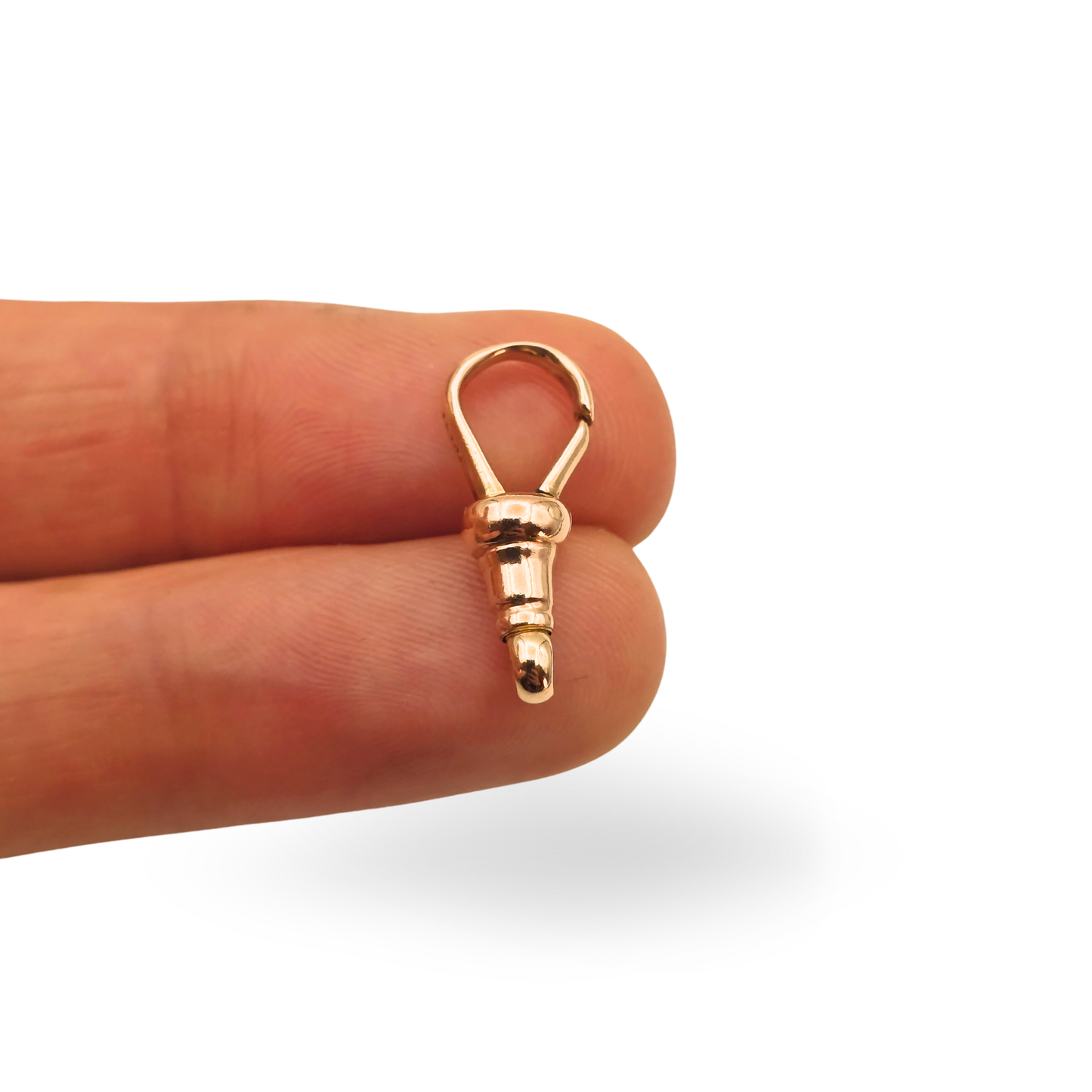Antique 9ct Rose Gold Dog Clip, 21mm Albert Clasp, JG&S Birmingham