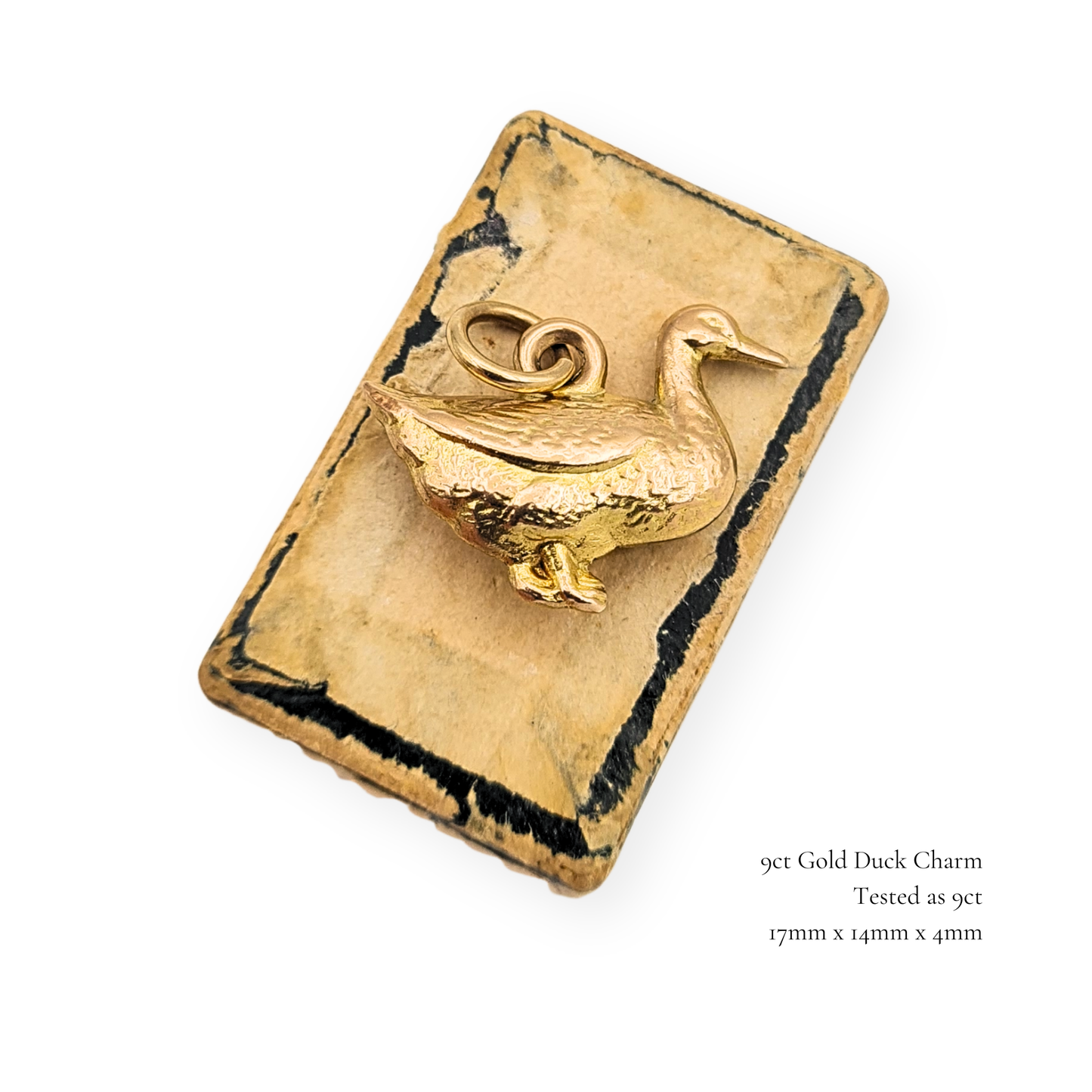 9ct Gold Duck Charm, Puffy Hollow