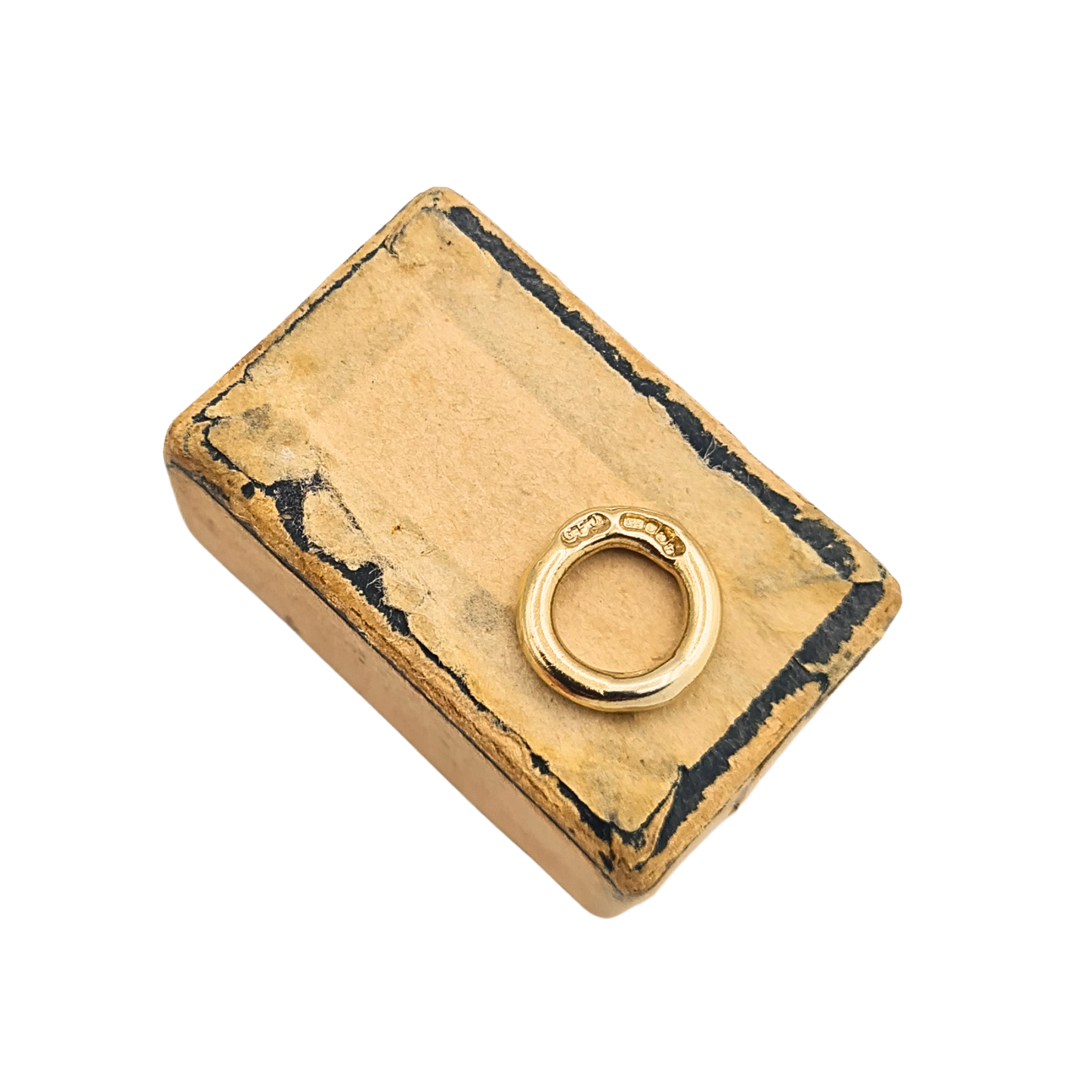 9ct Gold Large Closed Jump Ring Sheffield 1993 Solid Gold Connector