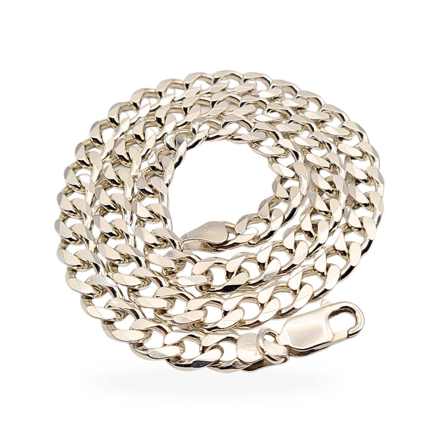 18" Silver Curb Chain Necklace,  Hallmarked 925, 0ver 40g