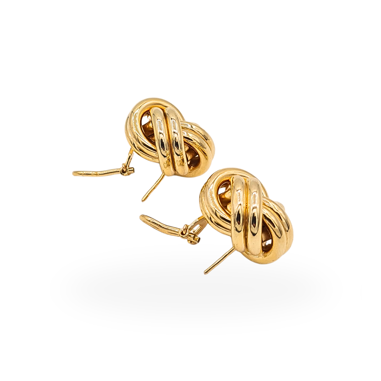 Amazing Huge 9ct Gold UnoAErre Twist Knot Earrings.
