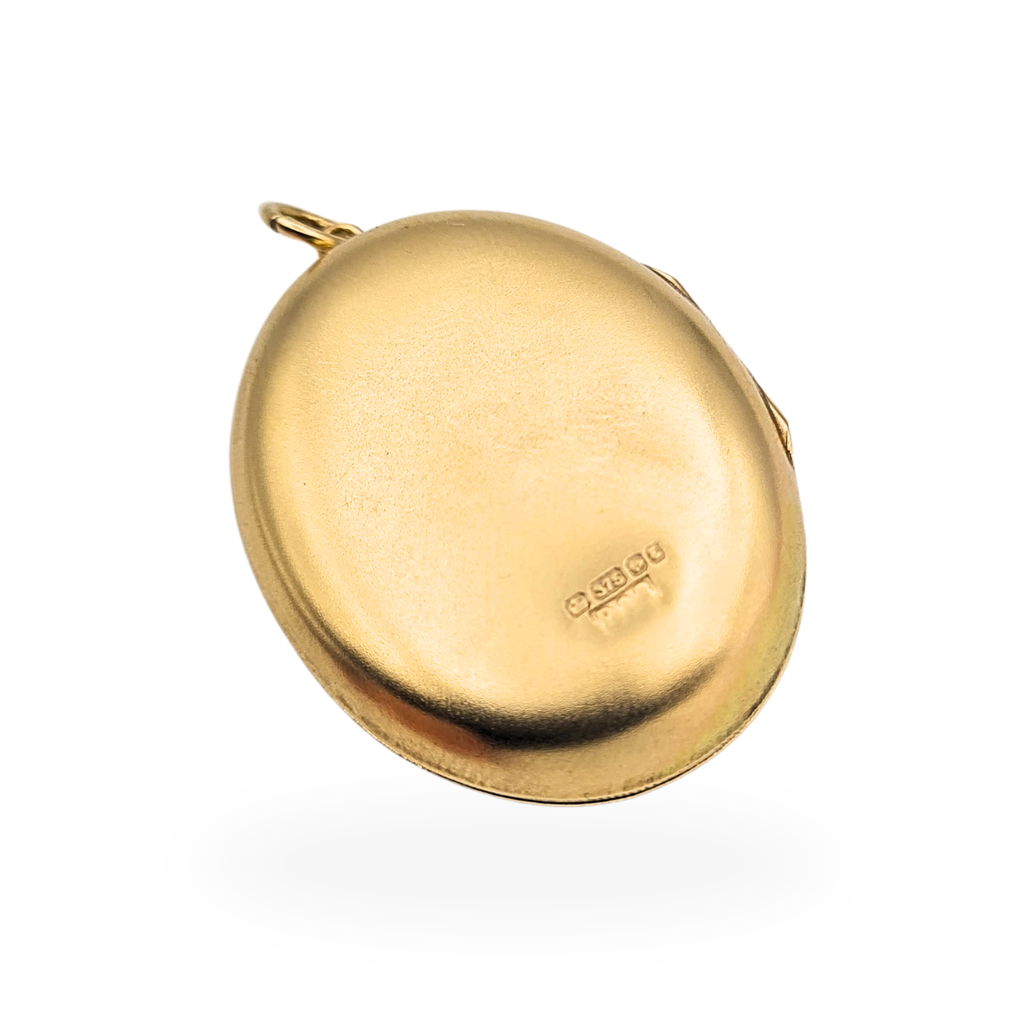 Large 9ct Gold Oval Locket 1979 Hallmarked Hand Engraved Floral Pendant