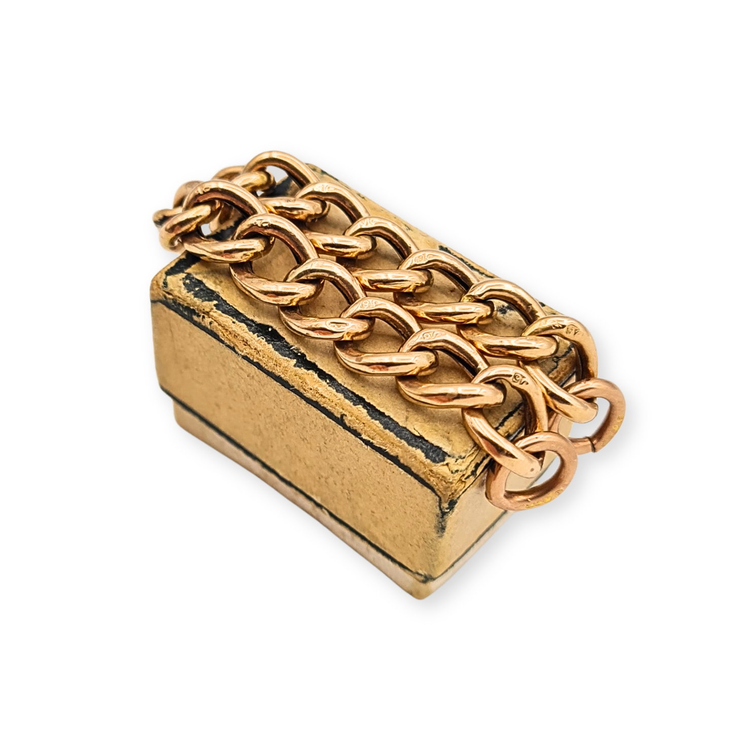 3 3/4 " Rose Gold Curb Chain Extender Charm Dropper Necklace Extension 9.5cm
