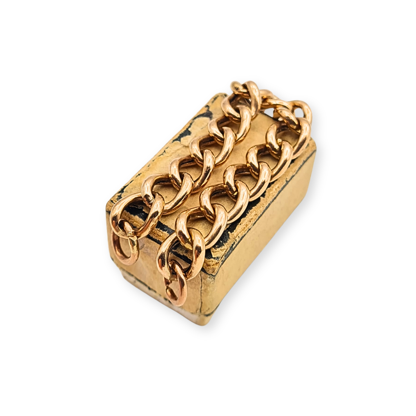 3 1/2" Rose Gold Curb Chain Extender Charm Dropper Necklace Extension 9cm