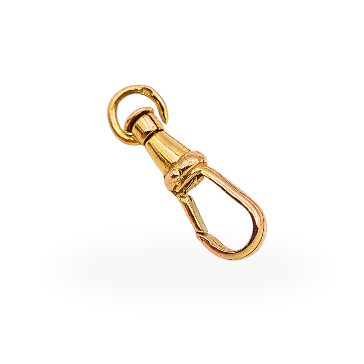 9ct Rose Gold Swivel Clasp Dog Clip 375 Solid Gold Albert Clasp