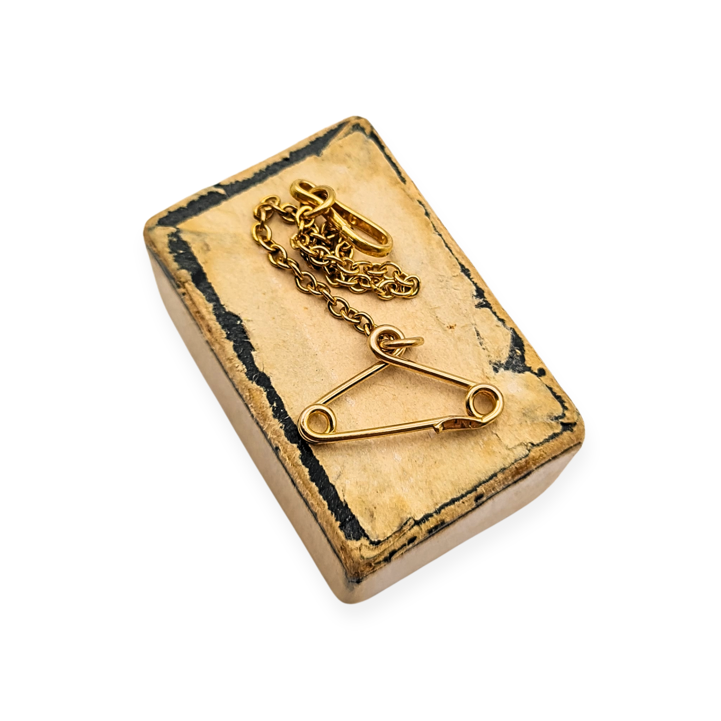 9ct Gold Safety Chain 70mm Fully Tested 0.45g