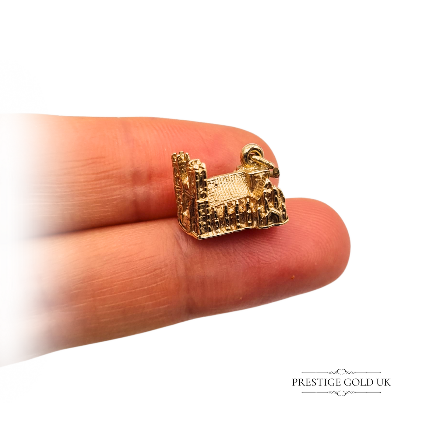 9ct Gold Westminster Abbey Charm Vintage UK London Landmark