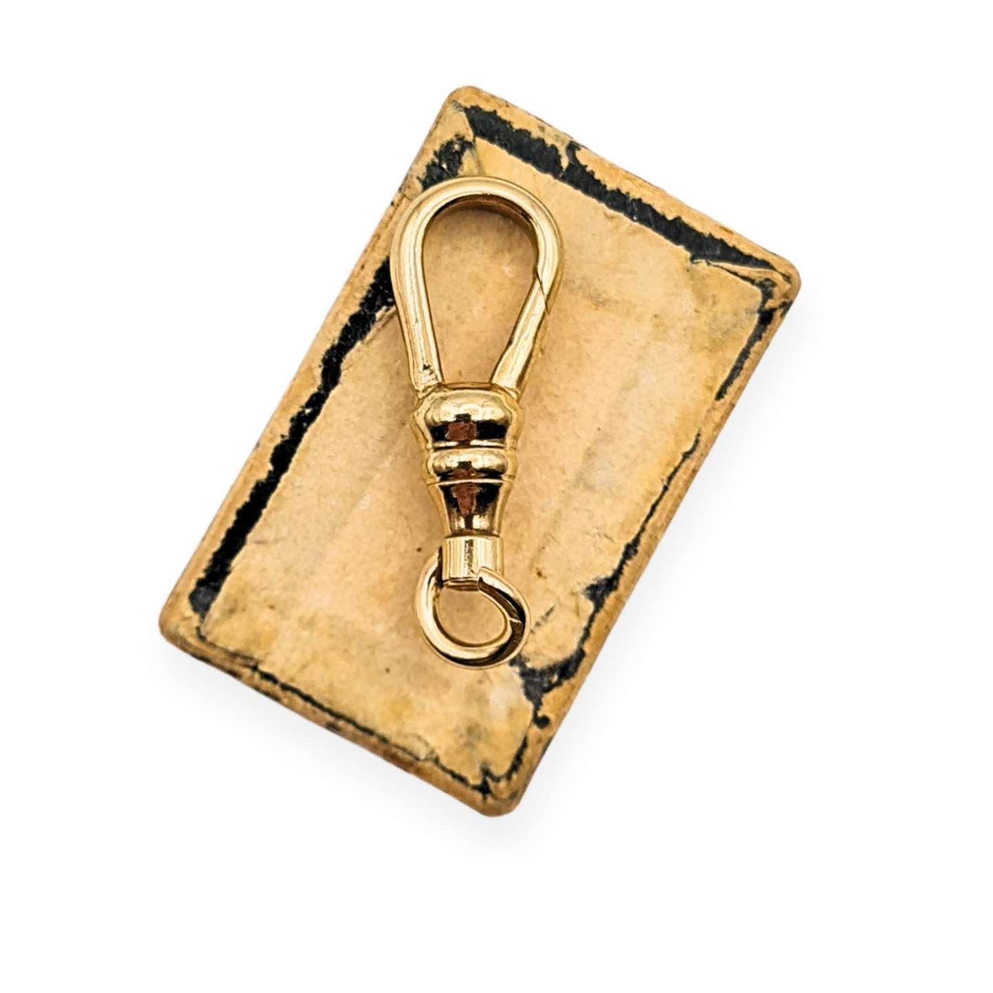 9ct Yellow Gold Albert Dog Clip, Antique, Stamped 9ct