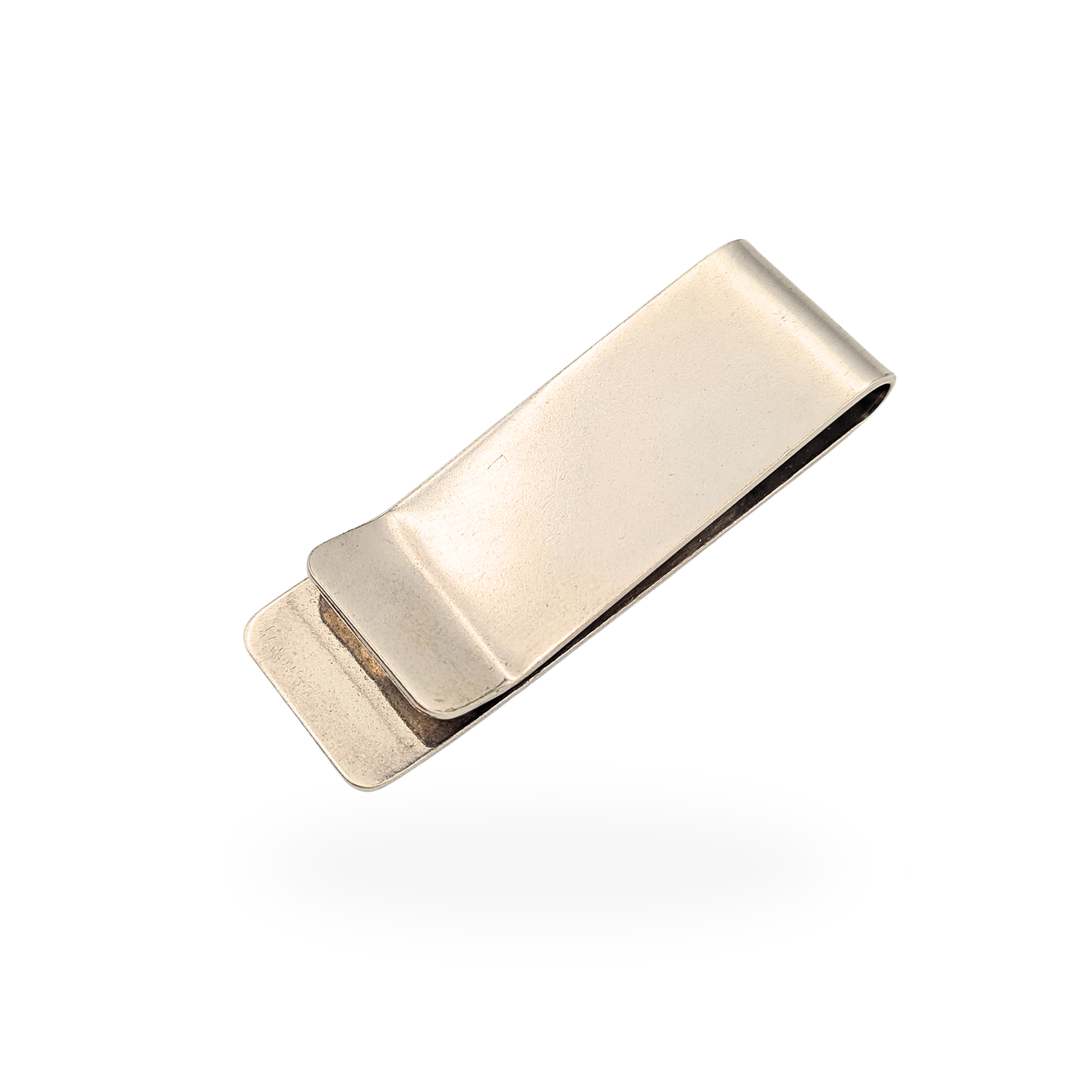 Solid Silver Gents Money Clip, Birmingham 1998 Fully Hallmarked