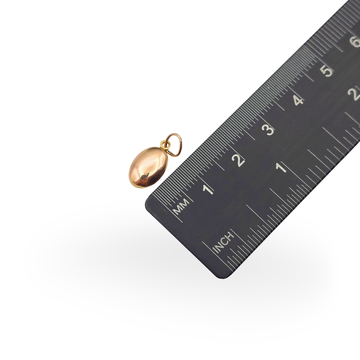 Small 9ct Rose Gold Coffee Bean Charm or Pendant