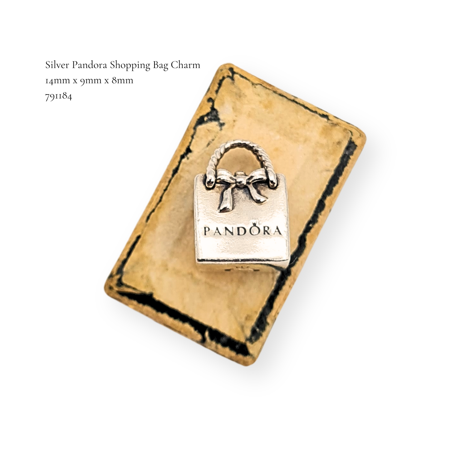 Pandora Silver Shopping Bag Charm 791184 S925 ALE