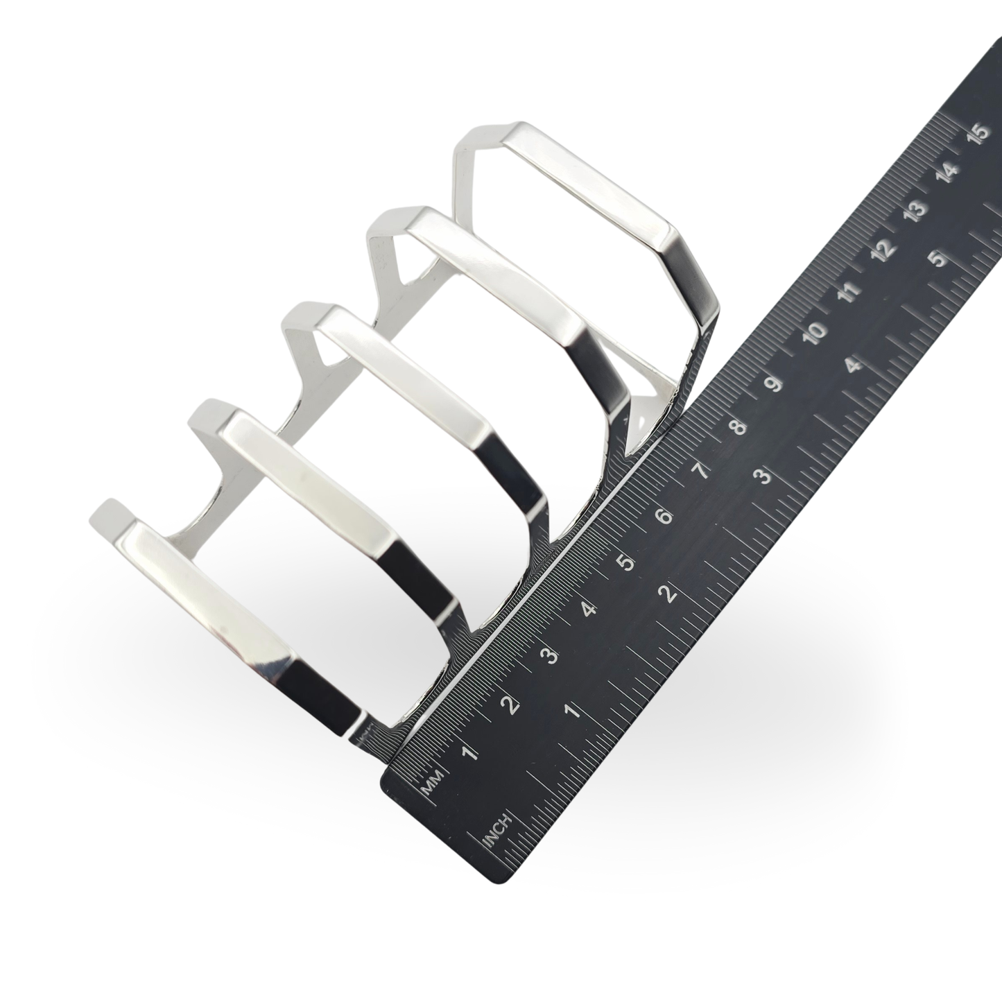 Sterling Silver Toast Racks Pair, Sheffield 1938, 4 Slice Design, 95g