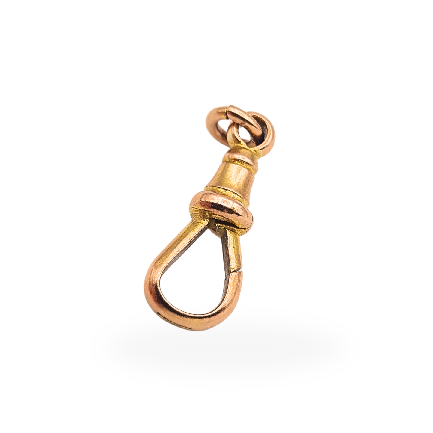 Antique 9ct Rose Gold Albert Chain Dog Clip Clasp Fixed jump ring