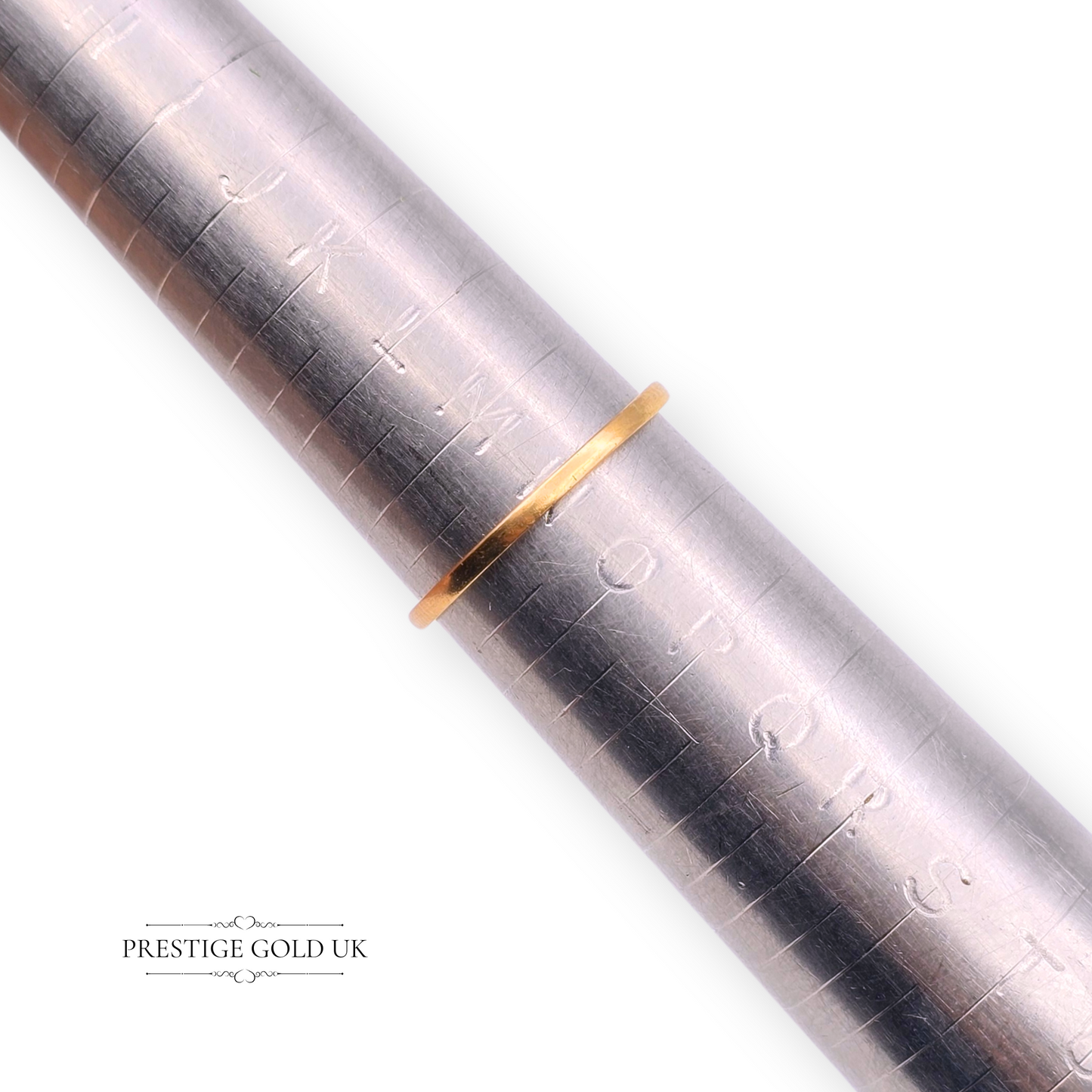 22ct Gold Faceted Wedding Band, UK N  - US 6 3/4, Hallmarked 1935