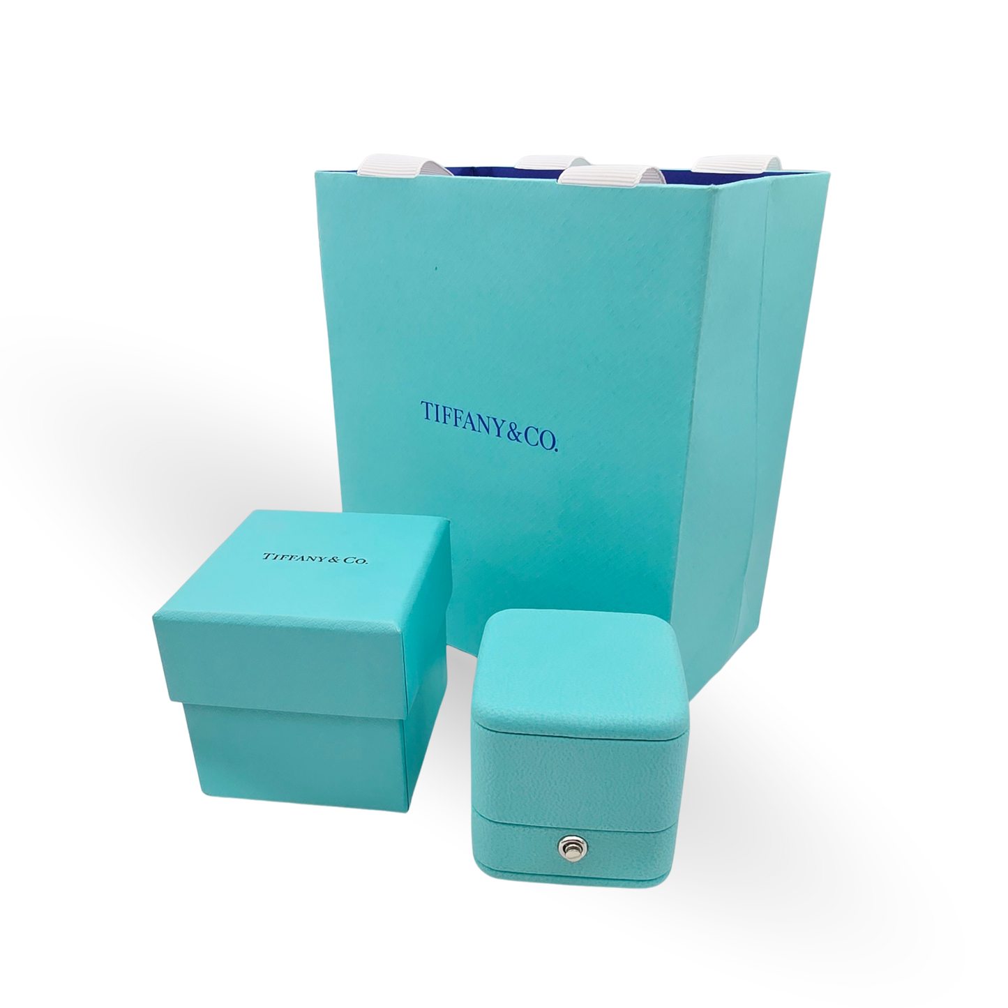 Tiffany & Co Engagement Ring Proposal Box, 50mm Blue, Original Packaging