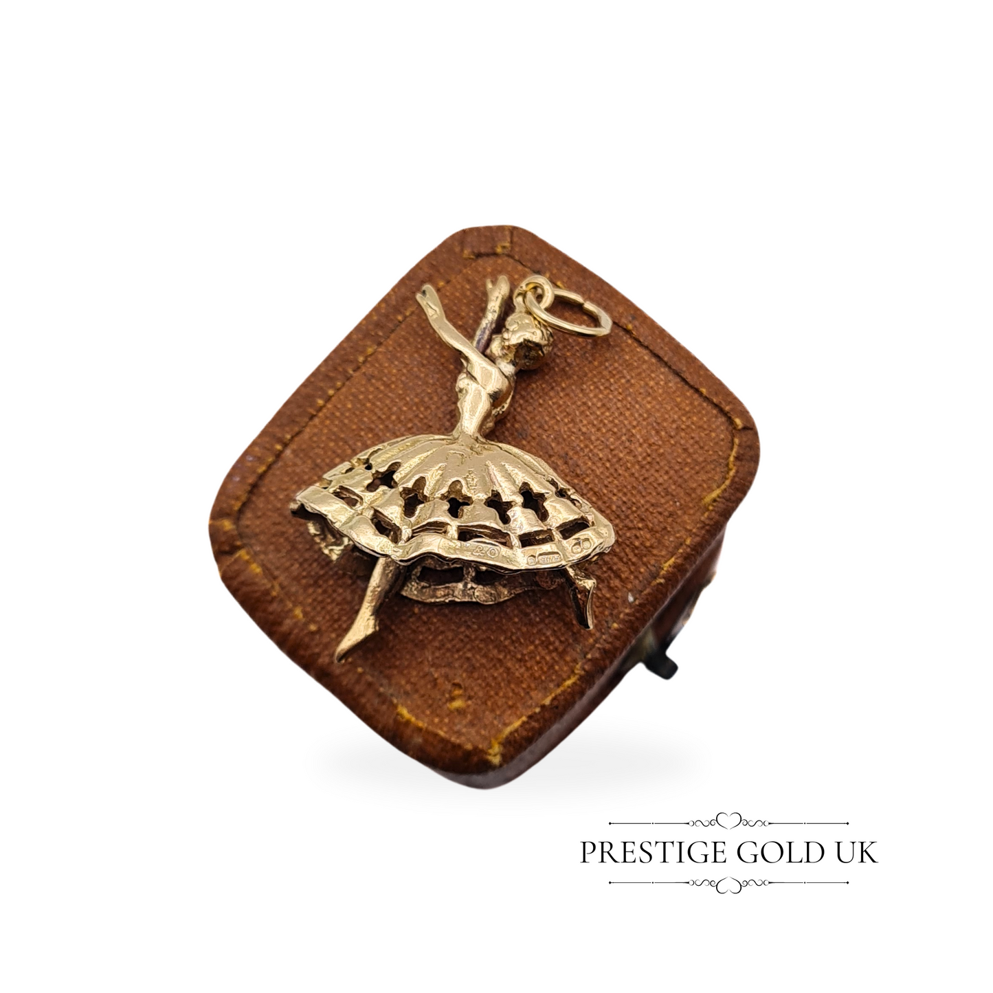 Vintage 9ct Gold Dancer Charm with Moving Legs