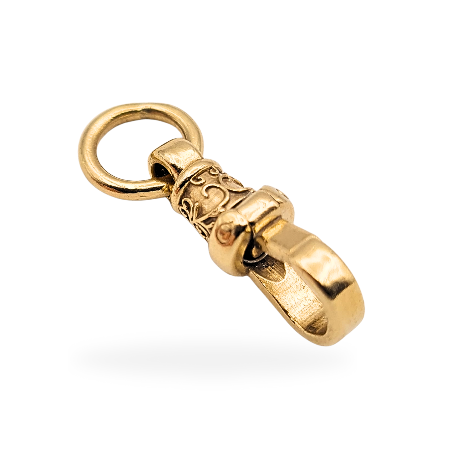 9ct Huge Gold Ornate Albert Dog Clip, Fully Hallmarked, 22mm