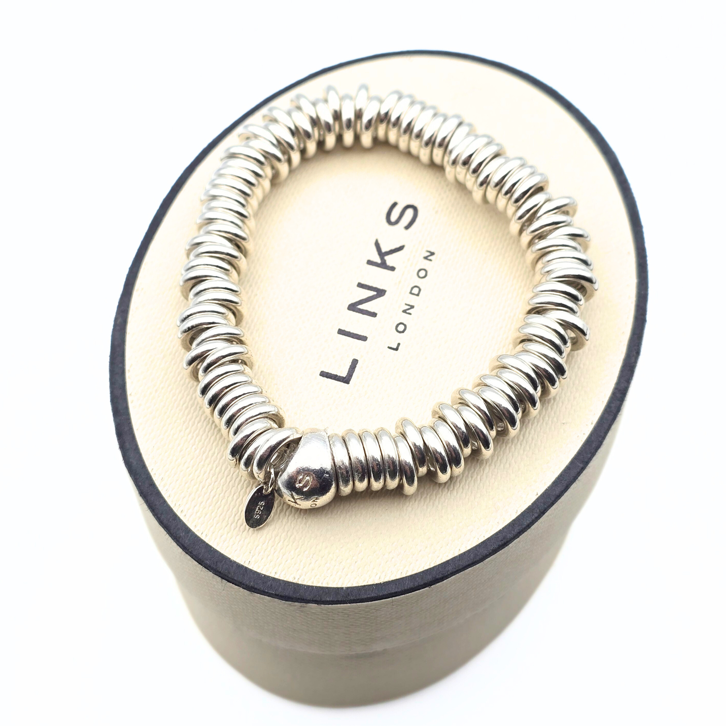 5 1/2" Refurbished Links of London Authentic Sweetie Bracelet,  14cm Long