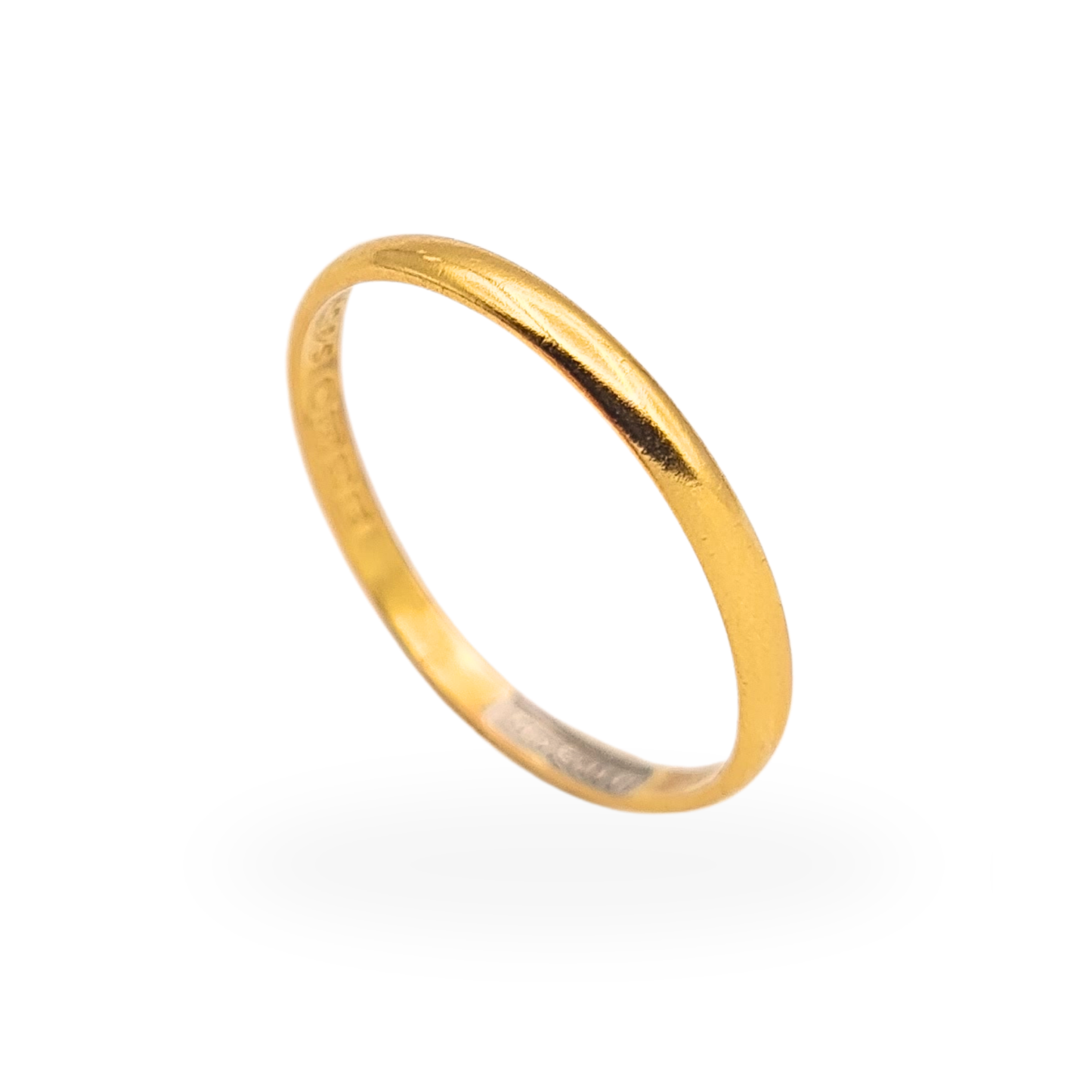 22ct Gold Vintage Wedding Band Ring 1939 UK O US 7 1/4