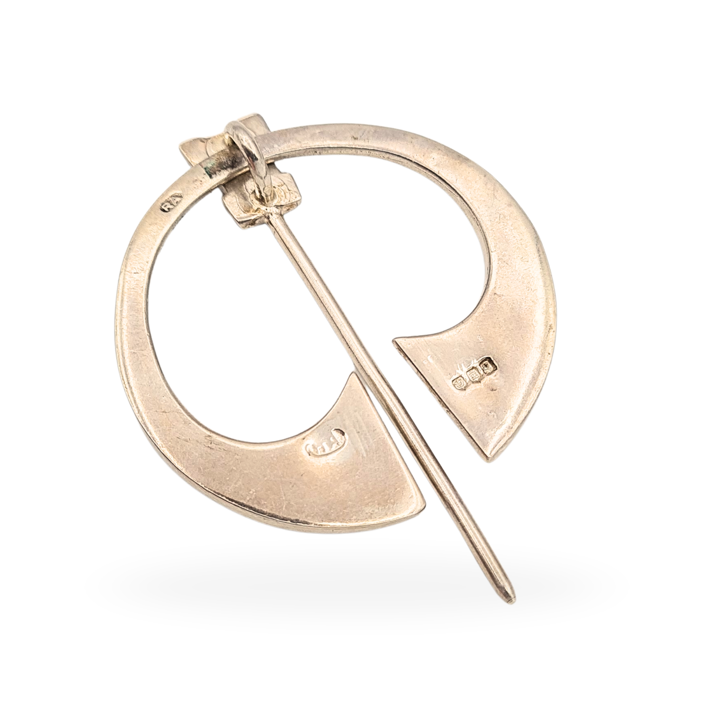 Scottish Silver Celtic Kilt Pin, Edinburgh 1972, 48mm, Hallmarked