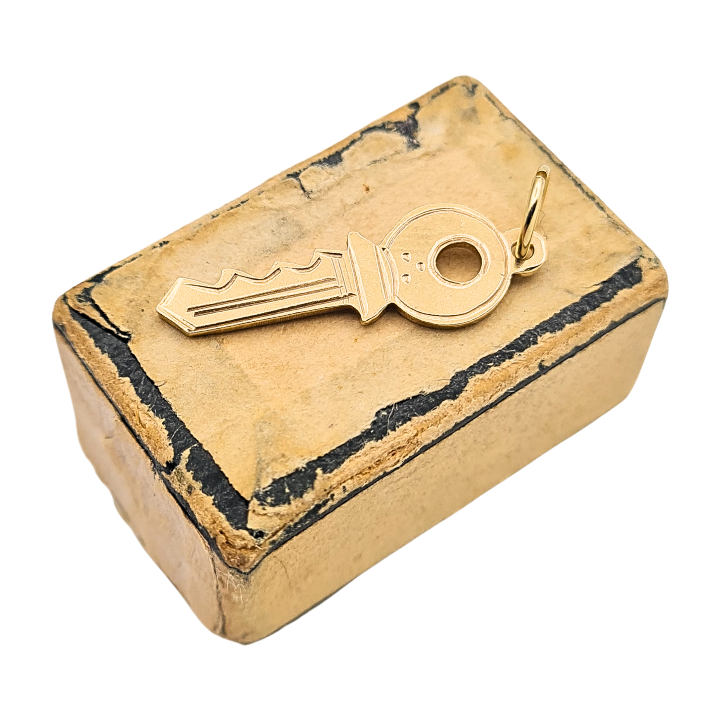 Small 9k Gold Yale Key Charm Birmingham 1984 Fully Hallmarked