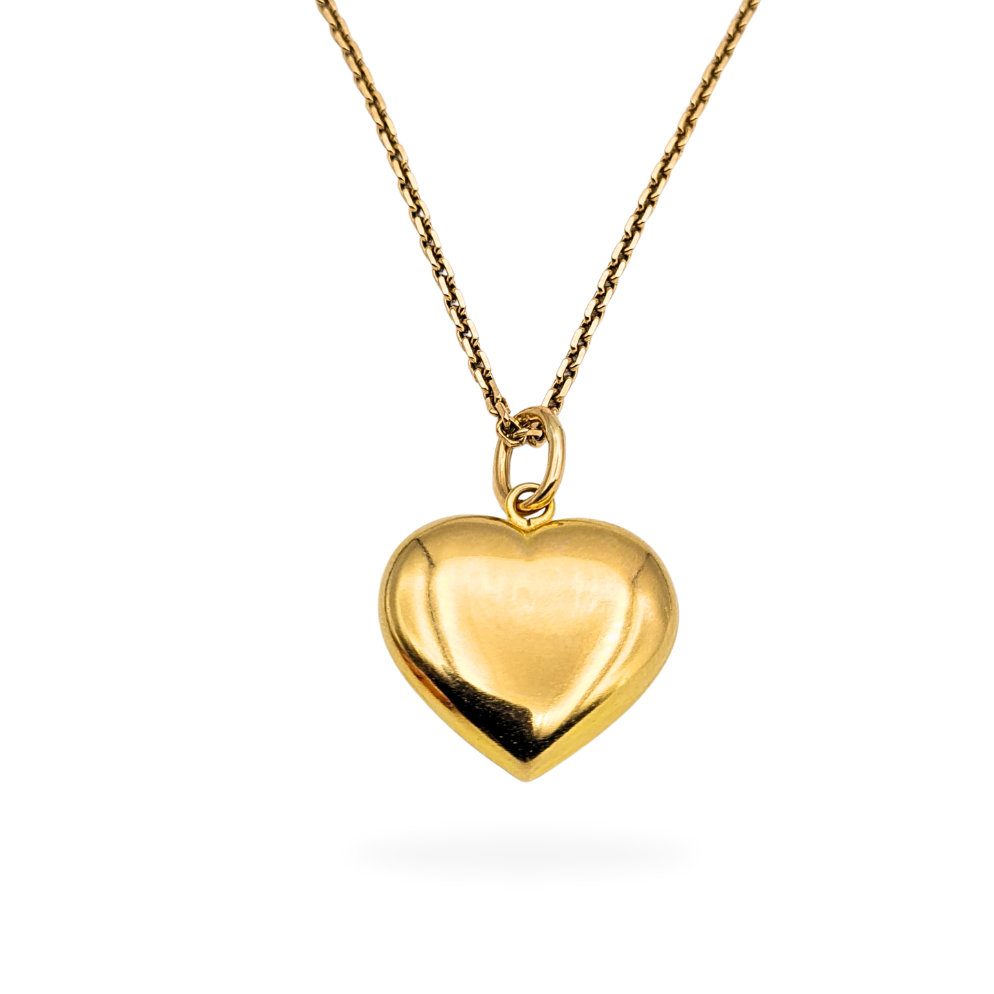 Large 9ct Gold Heart Pendant, Fully Hallmarked, Hollow construction