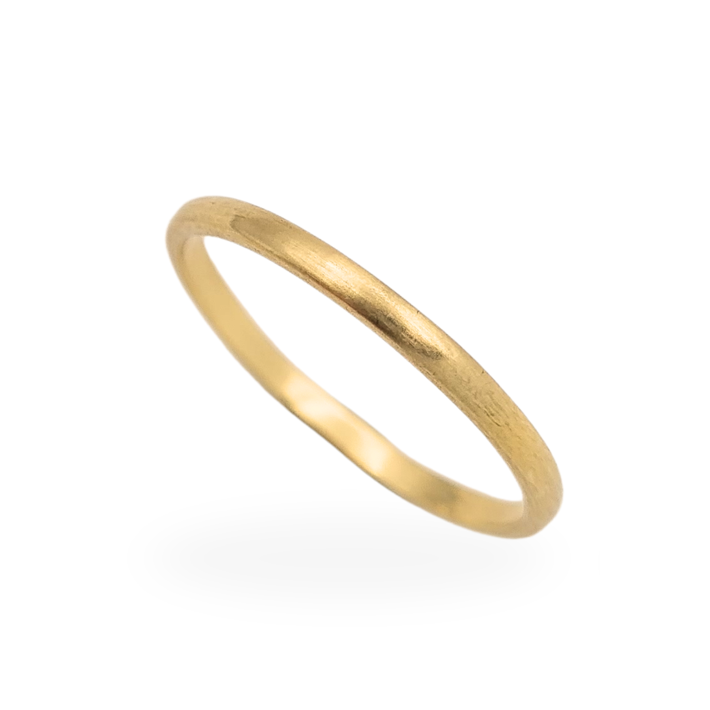 9ct Gold Skinny Stacking Ring UK M US 6 1/4 Thin Band