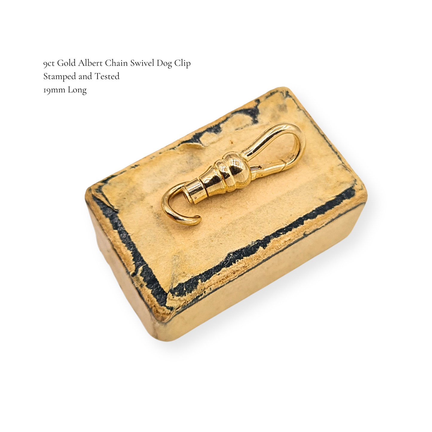 Tiny 9ct Gold  Albert Chain, Dog Clip Swivel Clasp