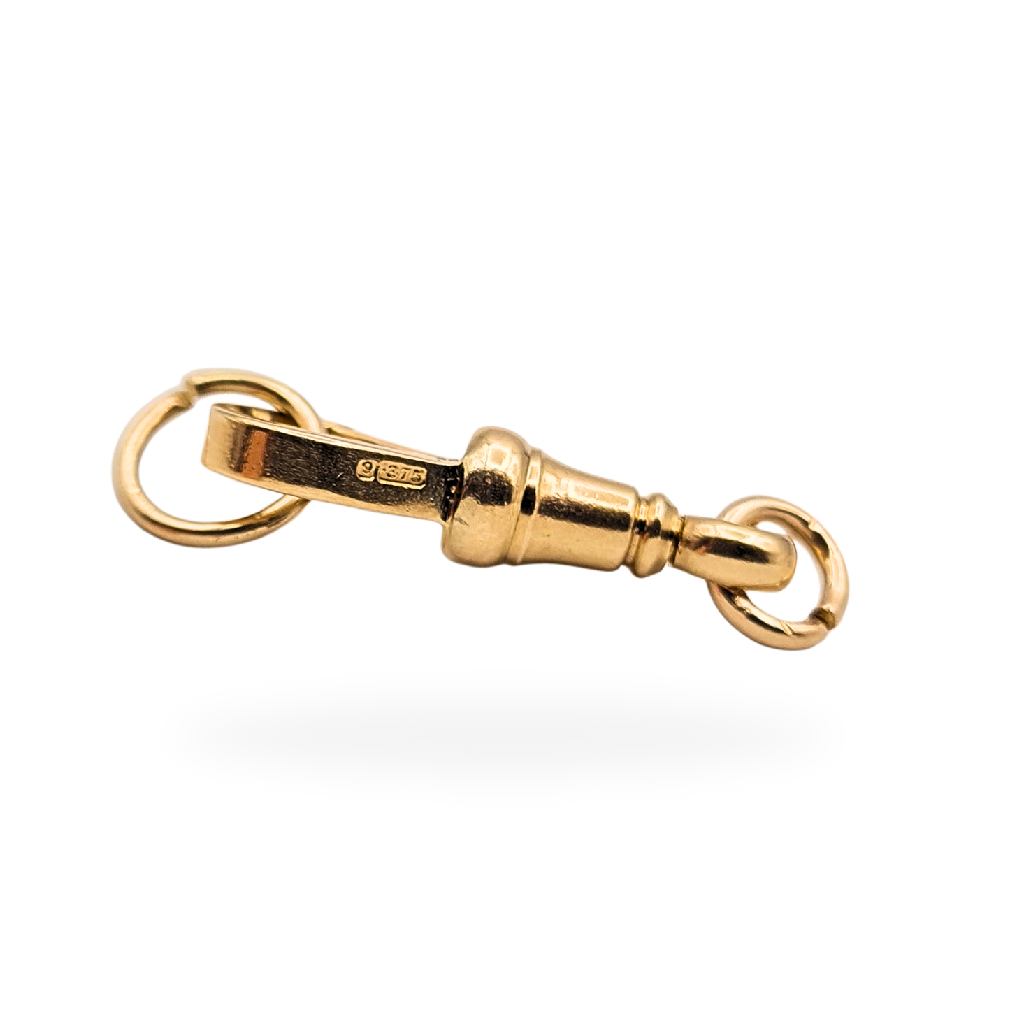 9ct Gold Albert Chain Dog Clip 25mm Vintage