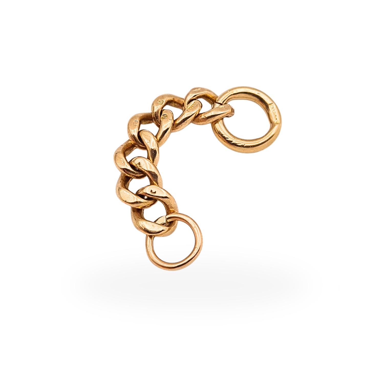 Solid 9ct Rose Gold Chain Extender Dropper 40mm