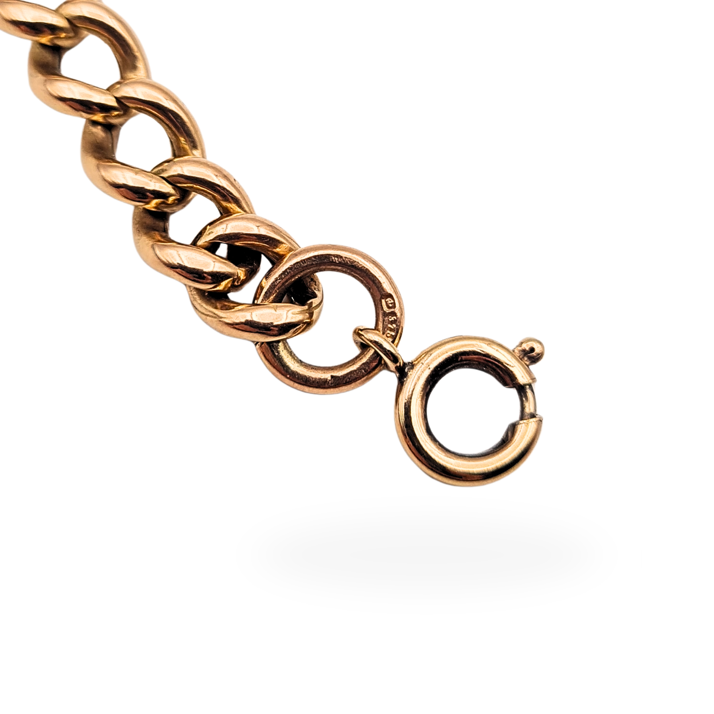 7 Inch 9ct Rose Gold Albert Chain Bracelet or Extender 18cm