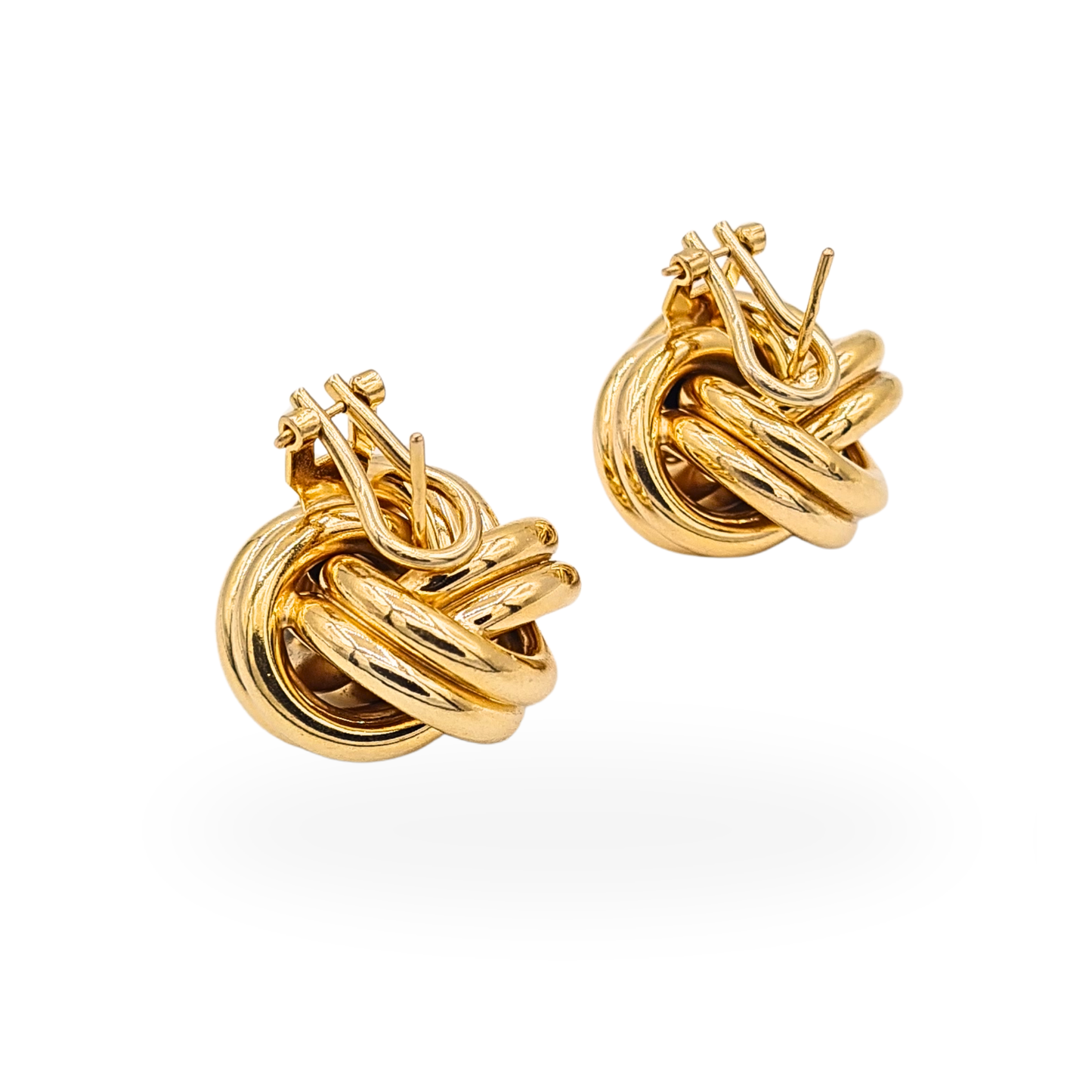 Amazing Huge 9ct Gold UnoAErre Twist Knot Earrings.