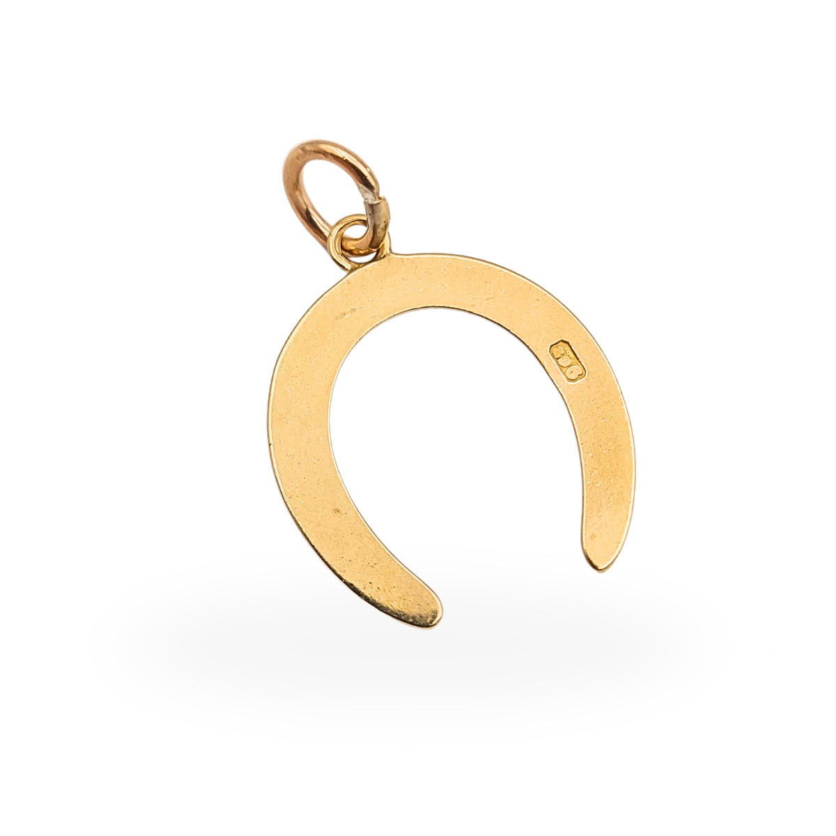 9ct Gold Large Horseshoe Charm Lucky Pendant  Equestrian Gift
