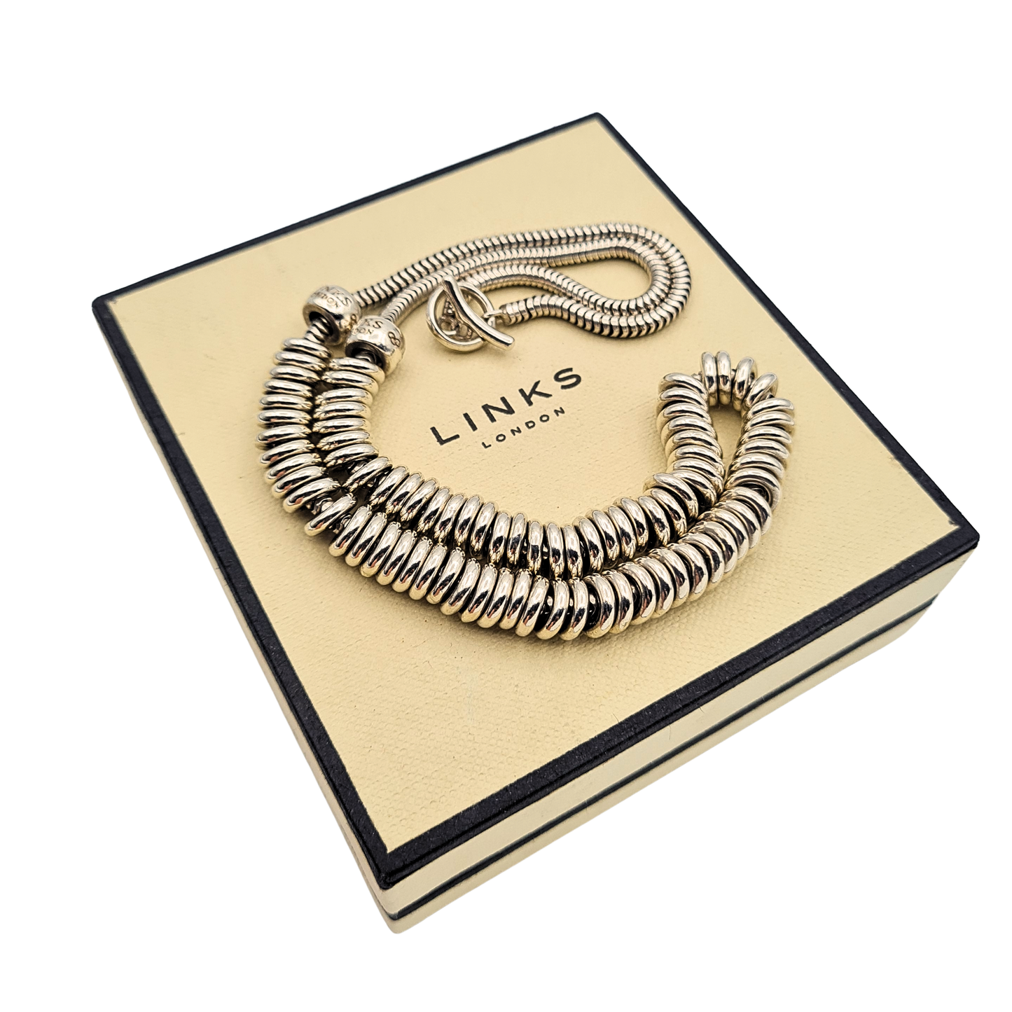 17.5" Links of London Sweetie Necklace Sterling Silver 45cm