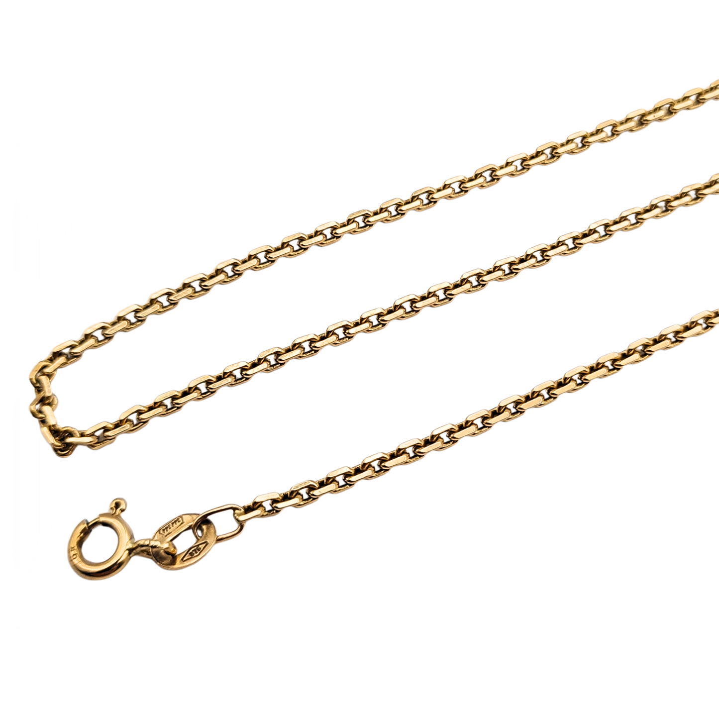 21" Long 9ct Gold Belcher Chain 21" 54cm, Fully Hallmarked