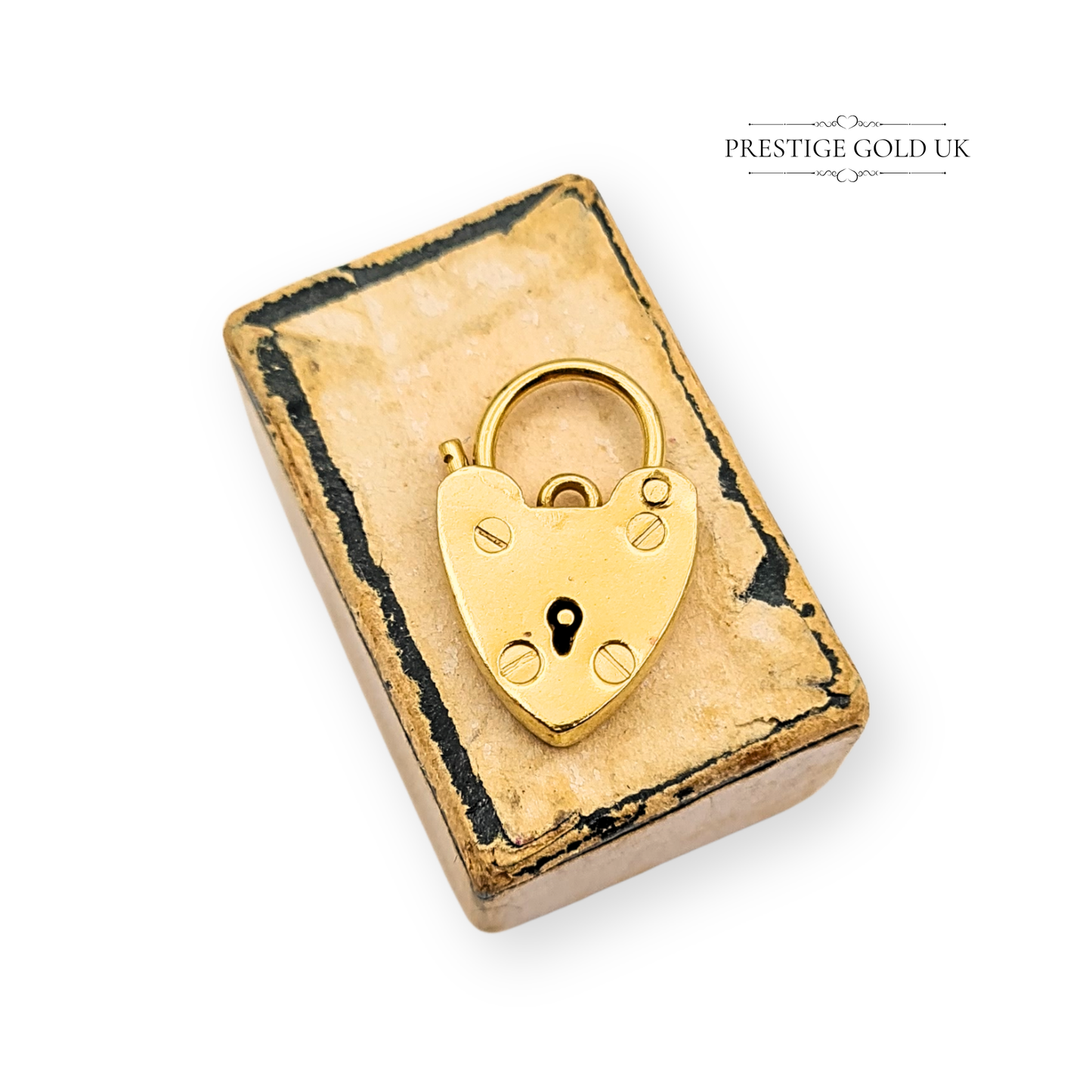 9ct Gold Heart Padlock Clasp Crafted By Georg Jensen London 1977
