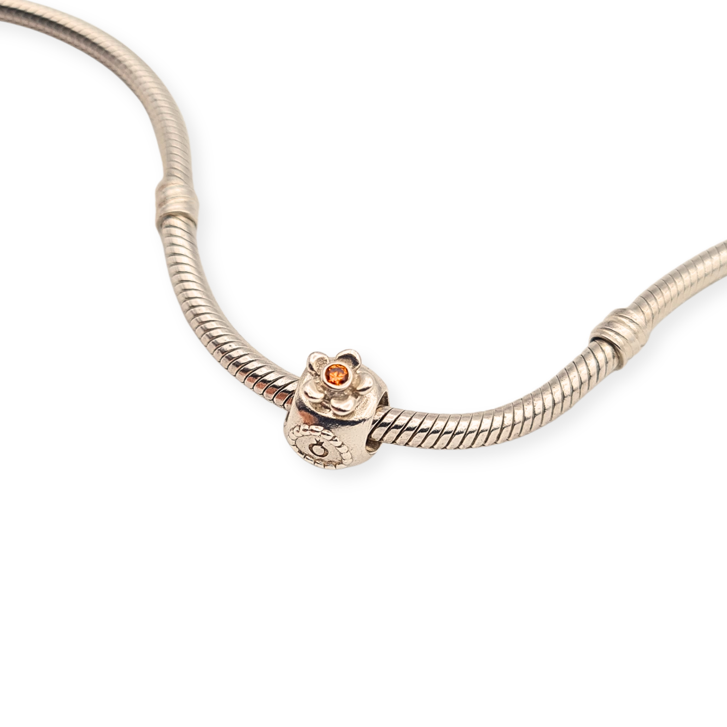 Rare Pandora ALE 925 Silver Perfume Bottle Charm Orange CZ 7904270CZ
