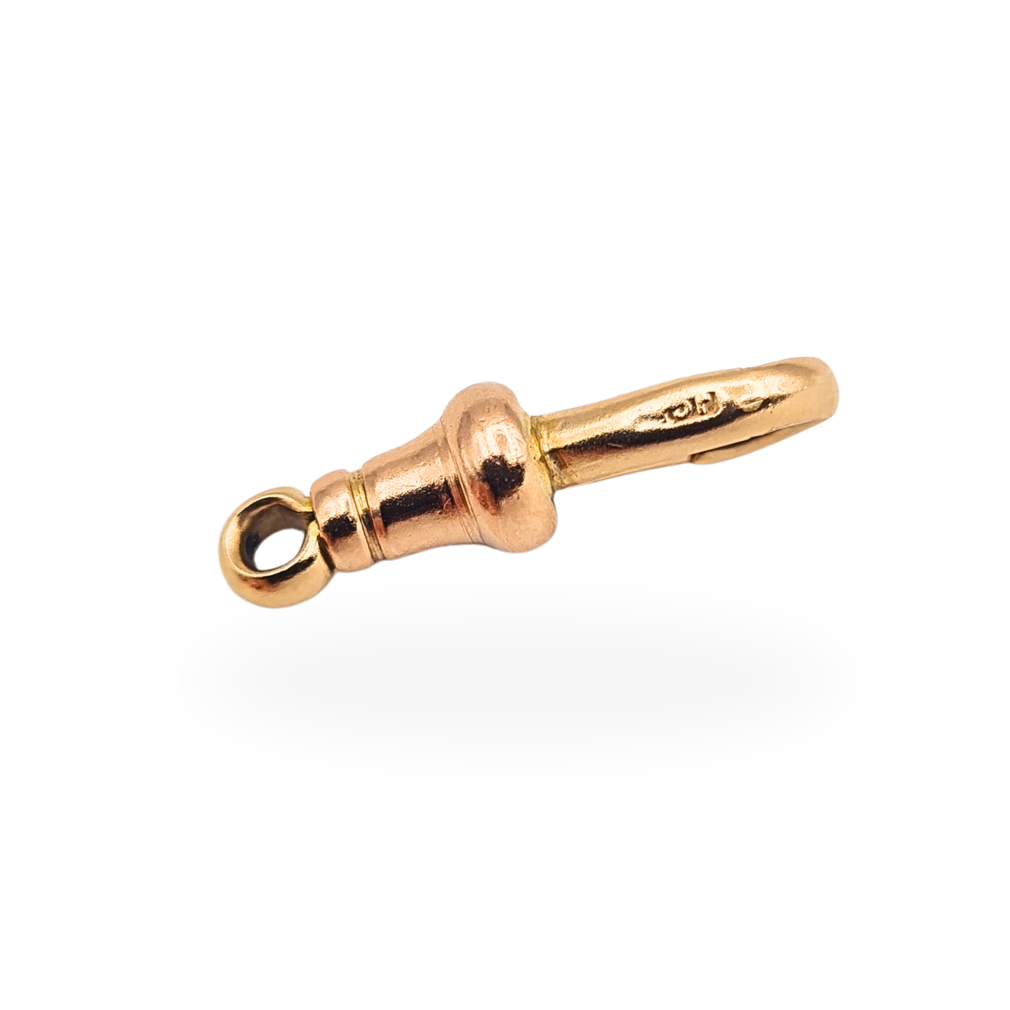 9ct Gold Large Antique Rose Gold Albert Chain Dog Clip 21mm