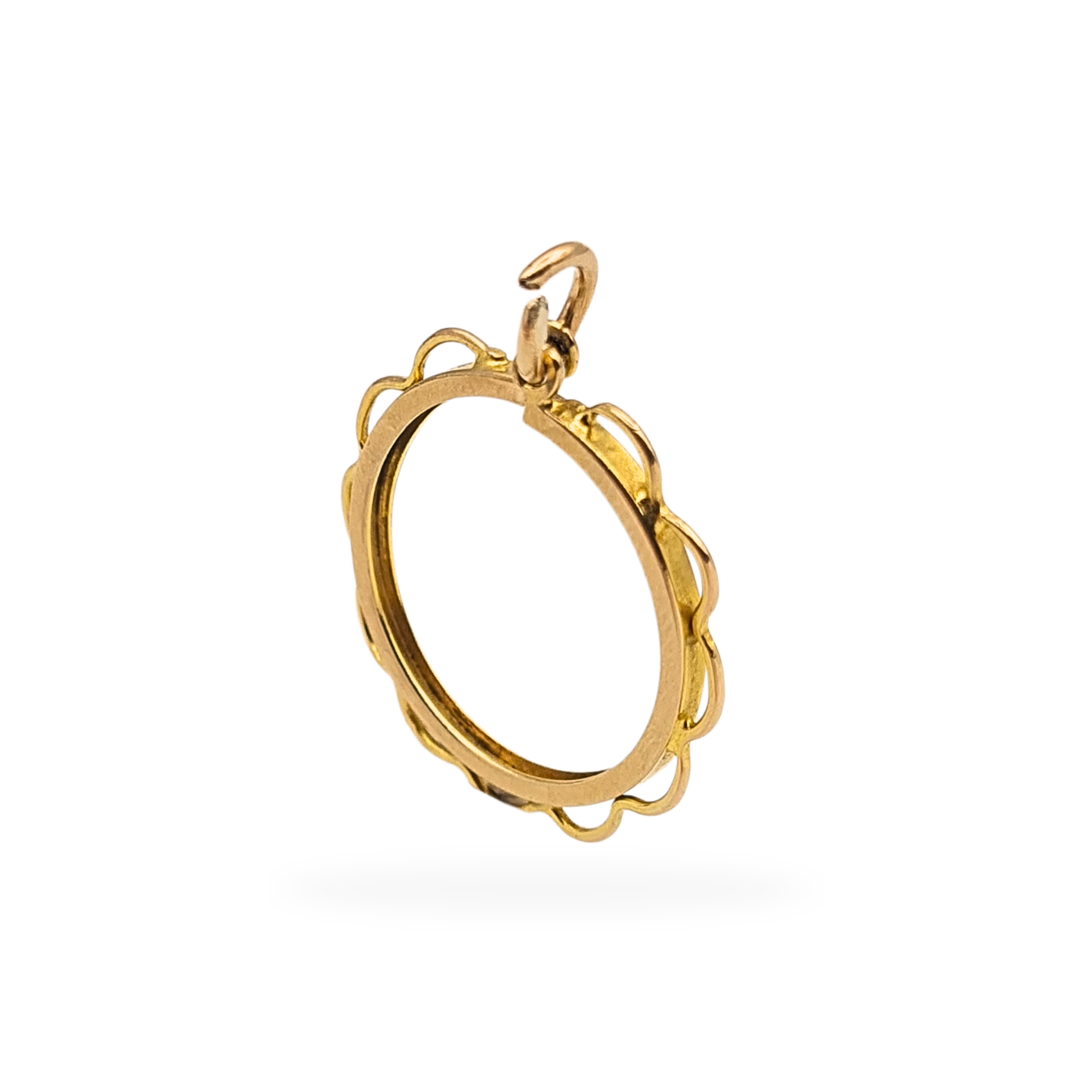 9ct Gold Half Sovereign Coin Holder Pendant