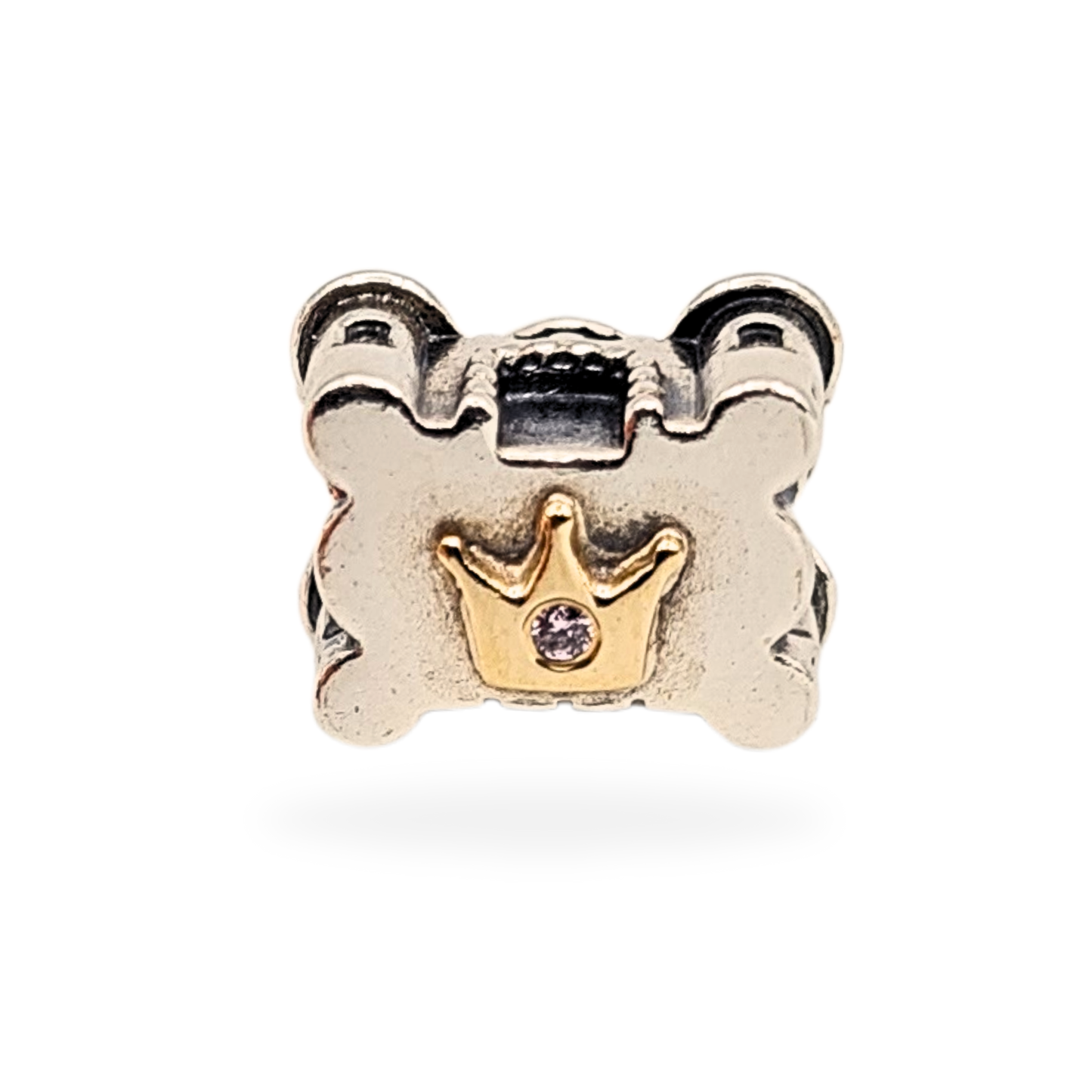Authentic Retired Pandora Fairy Castle Charm 14K Crown 925 ALE 791133PCZ