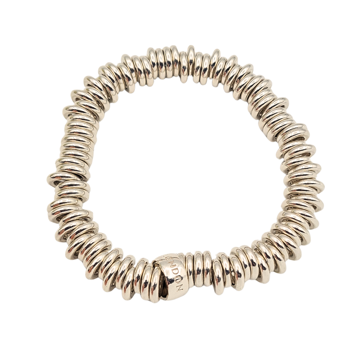 5 3/4" Silver Links of London Bracelet Elastic Ring Design 15cm Small